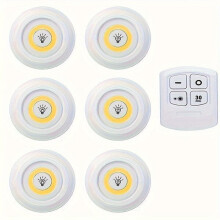 6 stücke/3 stücke Smart Wireless LED Lampe Schränke Mit Fernbedienung, Weißes Licht