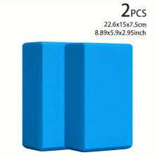 2 Stk. rutschfeste Yoga-Steine mit hoher Dichte, Yoga-Block-Blau/2St