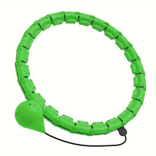 1 Stück Abnehmbarer Fitnessring mit Gewichtsschiene, Grün 24 Segmente