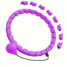 1 Stk. Abnehmbarer 32-teiliger Body-Shaping-Bogen, 32-Knoten-Medizinball, Lila