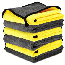 6 Toalhas de Microfibra Premium para Carros - Resistente ao Desbotamento
