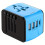 Reiseadapter mit mehreren USB- und Typ-C-Anschlüssen, Blau 2
