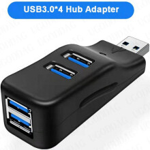4-Port-HUB-Adapter 5 Gbit/s Hochgeschwindigkeits-Datensplitter, 1 USB 3.0 3 USB 2.0