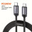 Toocki 240W USB-C auf USB-C Fast Nylon Kabel, Grau 2M/6.6FT 1