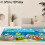 Tapete de veludo cristal com estampa de animais marinhos para iate, 47,24 x 63 polegadas / 120 x 160 2