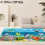 Tapete de veludo cristal com estampa de animais marinhos para iate, 47,24 x 63 polegadas / 120 x 160 1
