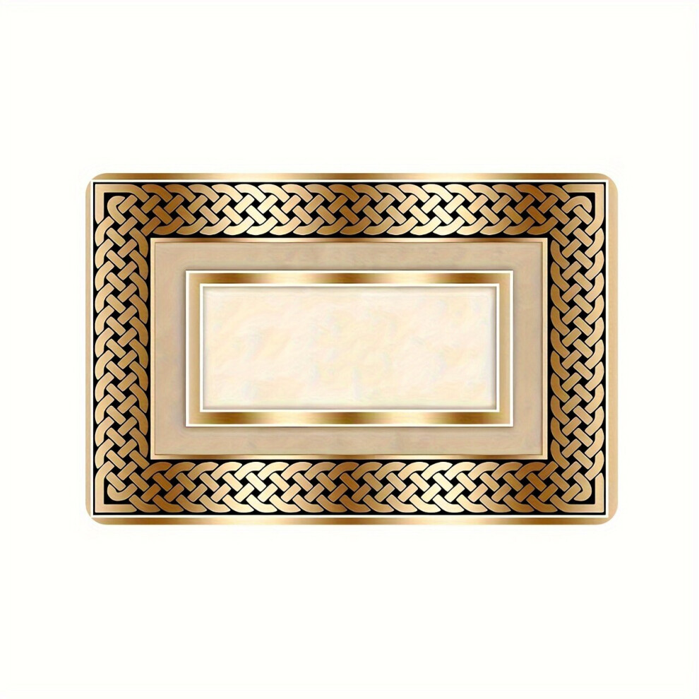 1 pièce. Tapis de chambre de luxe européen, absorbant et antidérapant, 120 cm x 160 cm