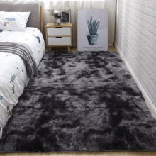 Batik-Teppich für den Innenbereich, weich, modernes Design, dunkelgrau
