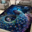 Tapete retrô com padrão de pavão, antiderrapante, 160 x 230 cm (62 x 90 polegadas) 1
