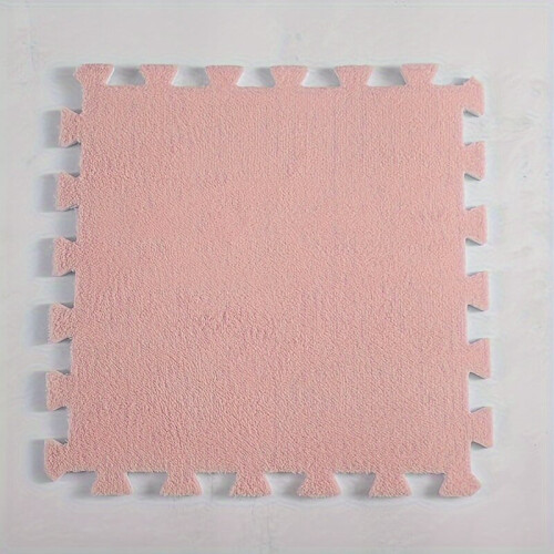 24pcs, Floor Mat, Interlocking Mat, Fluffy Carpet, 24 Powder