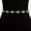 Cinto Boho com Corrente de Cristal para Mulheres Vintage Oval, Dourado 1