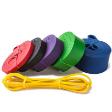 Elastisches Band aus TPE, mittlere Spannung, für das Training zu Hause, Lila