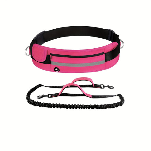Coleira para dois cães, rosa