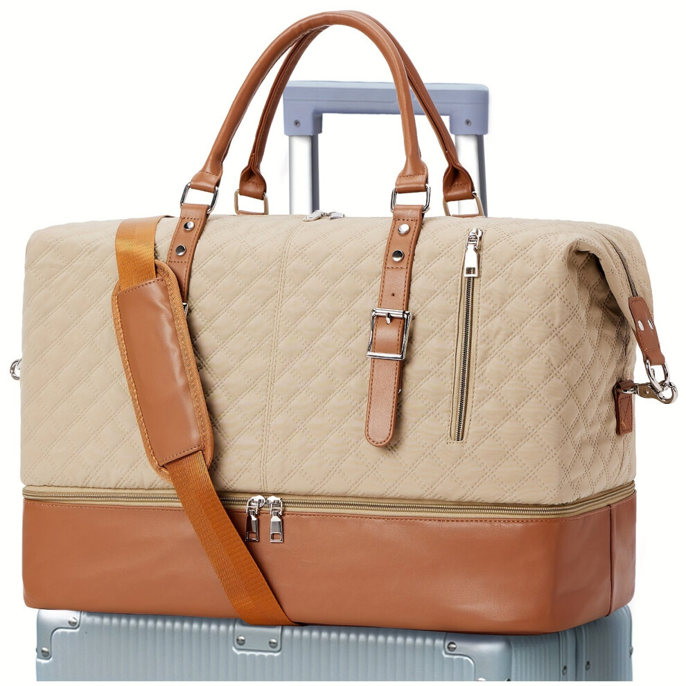 1 pièce. Sac de voyage sport pour homme, version kaki revisitée en tissu épais
