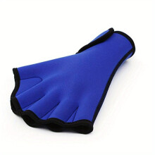1 par de luvas de natação de neoprene 2 mm para homens e mulheres, azul