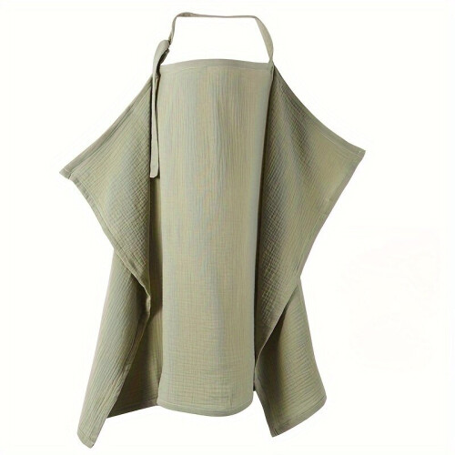 Funda de lactancia de algodón transpirable para madres, multifuncional, color matcha
