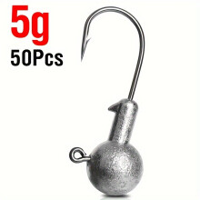 50 Stk. Blei-Jigkopfhaken, Boxed, 5G