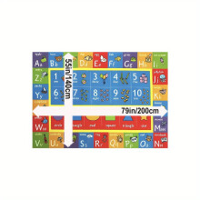 Dekorativer Teppich mit Cartoon-Buchstabenmuster, rutschfeste Matte, 180 x 250 cm