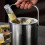 Eiseimer aus Edelstahl mit Zange - 1,3 l 2