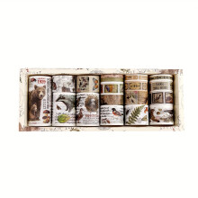 18 ks. Washi Tape, Diary Stickers for Decorations, Jungle Trail Washi Tape
