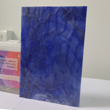 3ks 10x15cm Farebná textúrovaná priehľadná sklenená doska, PP06 3ks