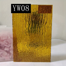 3ks 10x15cm farebný textúrovaný priehľadný sklenený panel, GW06