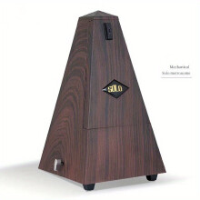 Metronom Mechanischer Klang Klavier Trommel Violine Gitarre SOLO, Braune Textur