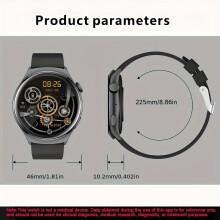 Smart Watch 1,43 tuuman AMOLED-kosketusnäyttö Smart Watch Gold Steel Band 2
