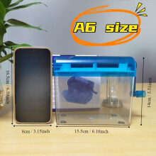 Durable Portable Hand Shredder: A4 & A6 paper cutting machine., Blue