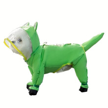 Bunda Hipidog Dog s čižmami, vodeodolná, trávovo zelená