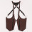 Men's retro style PU leather shoulder bag with adjustable strap., Brown 1