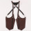 Men's retro style PU leather shoulder bag with adjustable strap., Brown 2
