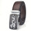 Men's Genuine Leather Belt, Dragon Pattern., Silver Dragon Brown Belt 2