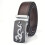 Men's Genuine Leather Belt, Dragon Pattern., Silver Dragon Brown Belt 1