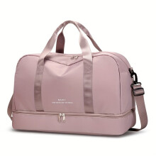 Schlichter, einfarbiger Sportrucksack mit großem Fassungsvermögen, Pink