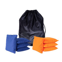 8 Stück, lustige und wettbewerbsfähige Maisbeutel für Spiele, Blau/Orange