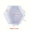 Fundição Hexagonal Grande para Epóxi: Forma de Silicone., Média - 25,4 cm 2