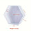 Fundição Hexagonal Grande para Epóxi: Forma de Silicone., Média - 25,4 cm 1