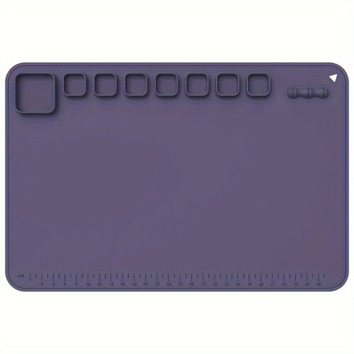Silikonipiirustusmatto, Easy Clean Craft -matto, violetti