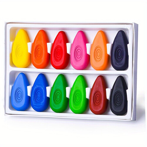 12/24 Buntstifte, Ölfarben, sicher für Schüler, 12 Stück