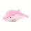 Dolphin pehmolelu lasten tyynylle., Pinkki 1
