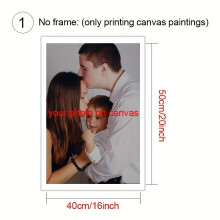 Gepersonaliseerde fotolijst op canvas voor familiecadeaus, 40,6 x 50,9 cm