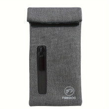 Borsa antiodore con cerniera per conservare le erbe aromatiche. Nylon grigio