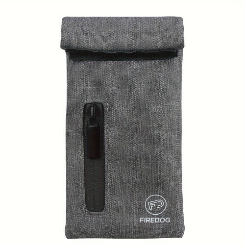 Sac anti-odeurs avec fermeture éclair pour ranger les herbes., Nylon gris