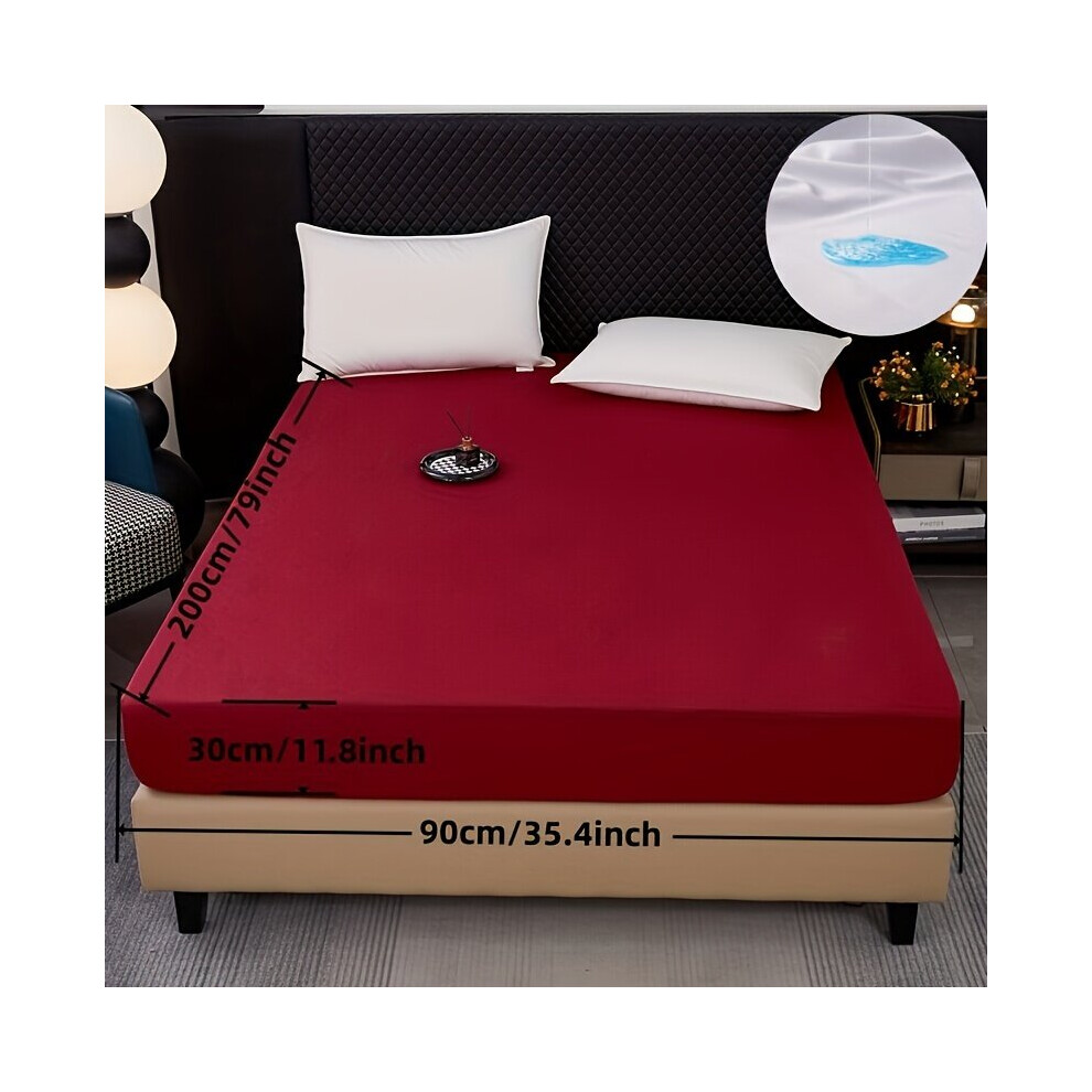 Housse de matelas imperméable, antidérapante, résistante., Bordeaux