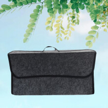 Bolsa organizadora grande para porta-malas de carro, 1 peça, cinza escuro