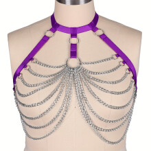 Gürtel im Punk-Stil für Damen in Übergröße, Lila