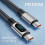 100W USB-C auf USB-C Ladekabel mit Display, Schwarz-Grau 2