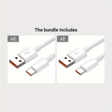 66 W 6 A Lightning-Ladekabel Typ C, superschnelles Datenkabel, 1,5 m / 59 Zoll / 4,9 Fuß (1 Packung) * 2 + 2 m