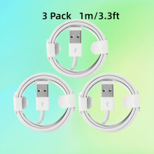 1/3/5 Stück 1 m USB-Schnellladekabel für iPhone/iPad, 3 Packungen – 100,58 cm